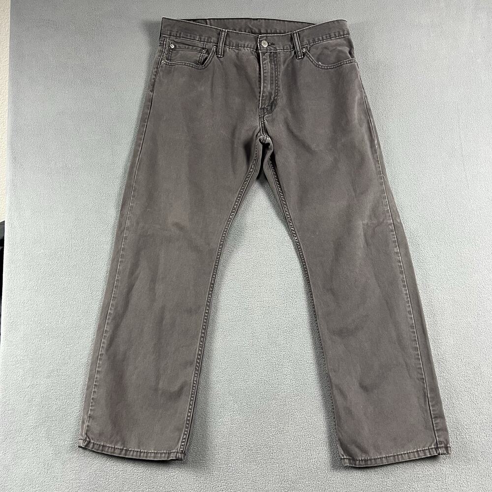Levis 514 Jeans Mens 36X30 Gray Slim Straight Rocker Classicore Gorpcore Denim